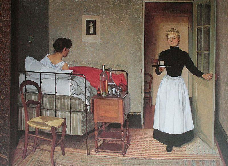 Felix Vallotton La Malade oil painting image